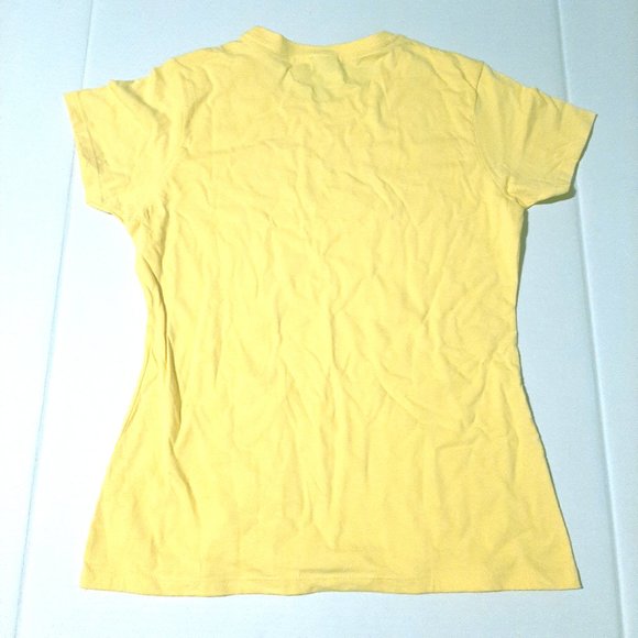 Disney Lady and the Tramp Ladys Face Sketch womens size medium yellow T-Shirt - Picture 5 of 6